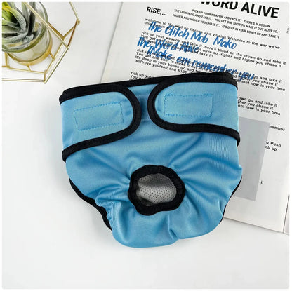 Comfortable and Stylish Reusable Dog Diaper - Adjustable Sanitary Pants for Dogs in Heat