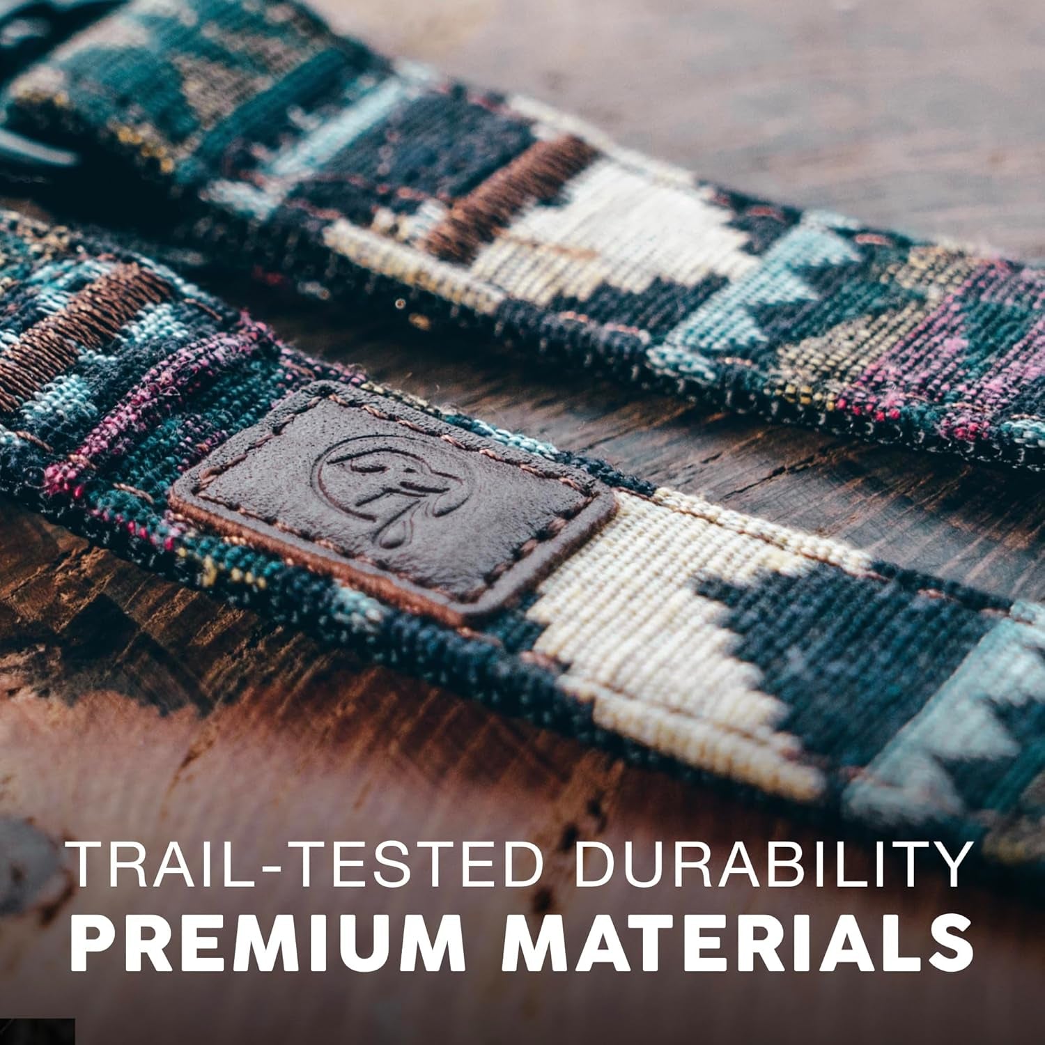 Embark Urban Dog Collar for Large, Medium, & Small Dogs - Durable Collars for Male & Female Dogs - Thick Nylon Material & Hardware - Leather Embossed