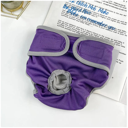 Comfortable and Stylish Reusable Dog Diaper - Adjustable Sanitary Pants for Dogs in Heat