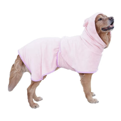 Dog Bathrobe Super Absorbent Pet Towel Bathrobe Bath Towels Quick-Drying Cat Dog Bath Towel Bath Supplies Dog Towel Microfiber