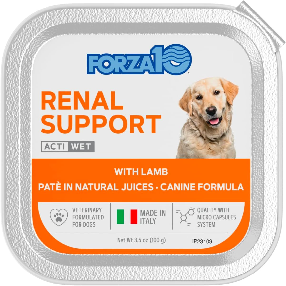 Kidney Care Dog Food – Renal Support Wet Dog Food with Lamb, Low Protein & Phosphorus Formula, Sensitive Stomach, 3.5 Oz Cans, 32 Pack – Vet Formulated, Made in Italy