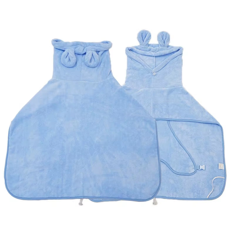 Dog Bathrobe Super Absorbent Pet Towel Bathrobe Bath Towels Quick-Drying Cat Dog Bath Towel Bath Supplies Dog Towel Microfiber
