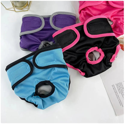 Comfortable and Stylish Reusable Dog Diaper - Adjustable Sanitary Pants for Dogs in Heat