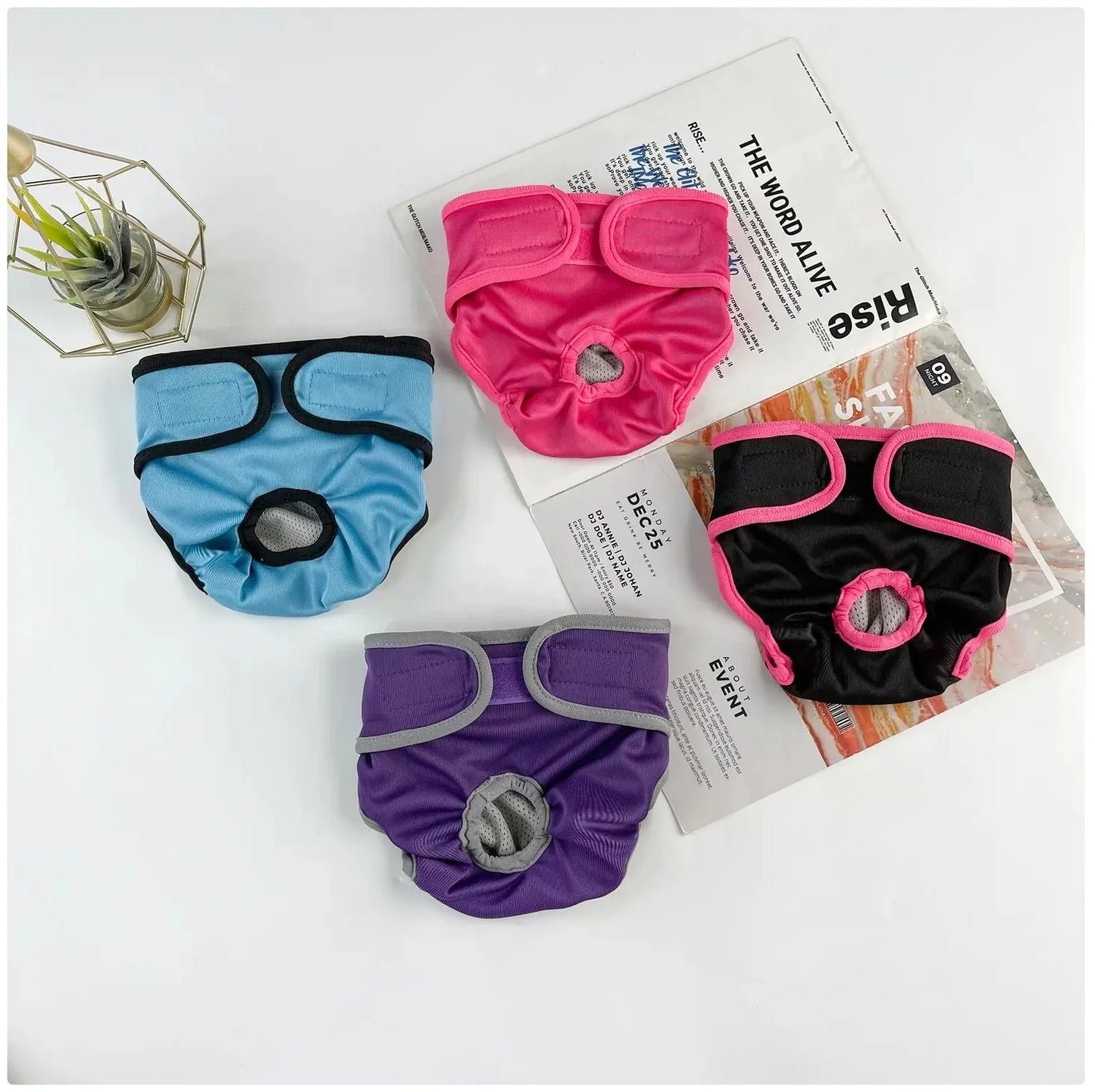 Comfortable and Stylish Reusable Dog Diaper - Adjustable Sanitary Pants for Dogs in Heat