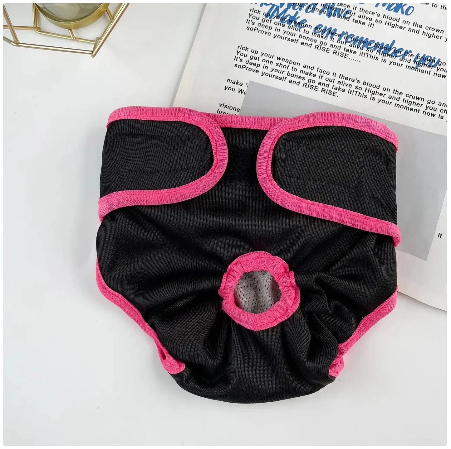 Comfortable and Stylish Reusable Dog Diaper - Adjustable Sanitary Pants for Dogs in Heat