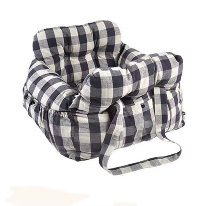 Travel Booster Car Seat – Cozy, Secure, and Stylish for Every Pet Adventure!