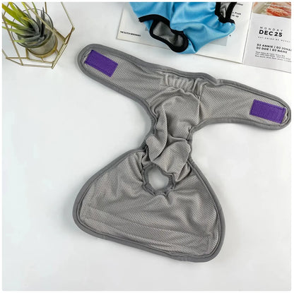 Comfortable and Stylish Reusable Dog Diaper - Adjustable Sanitary Pants for Dogs in Heat